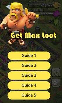 Get Max Loot Clash of Clan Guide screenshot 1