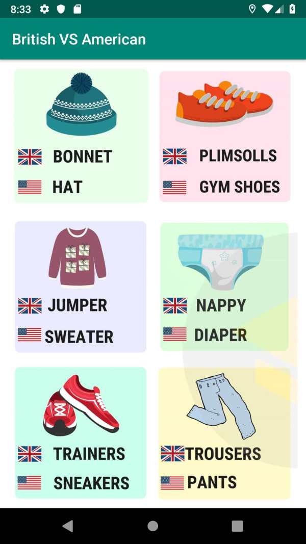 British VS American скриншот 1