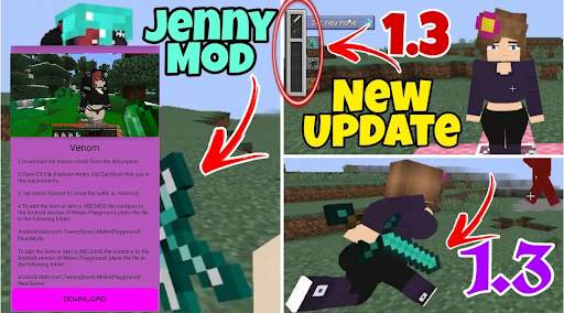 Mod Jenny Girlfriend MCPE screenshot 4