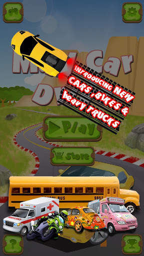Mad Car Drive 2D: Crazy Driver screenshot 2