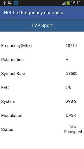 HotBird Frequency Channels screenshot 4