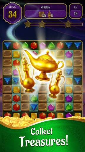 Genies & Gold - Match 3 Jewel & Gem Adventure screenshot 1