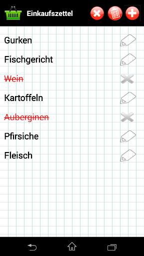 Einkaufszettel screenshot 3