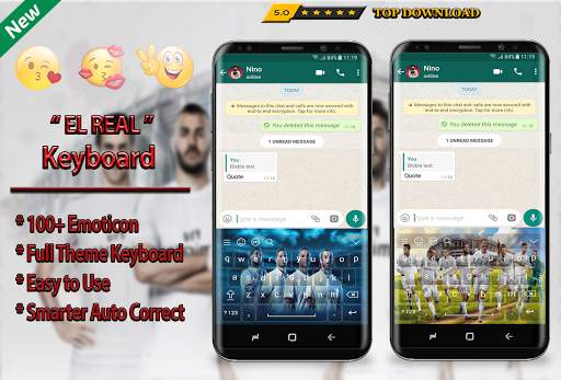 Madrid EL Real Keyboard Theme Football 2019 screenshot 1