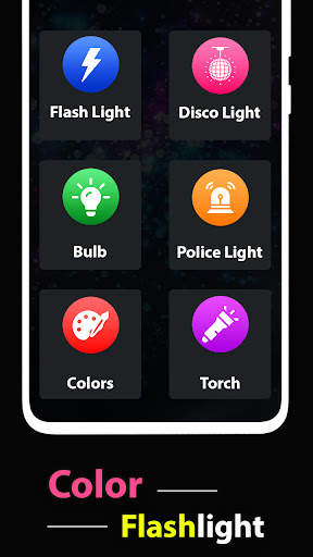 Colour Flashlight - Call & SMS screenshot 2