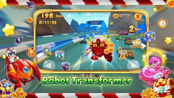 Happy Superman - Car Transform Racing screenshot 3