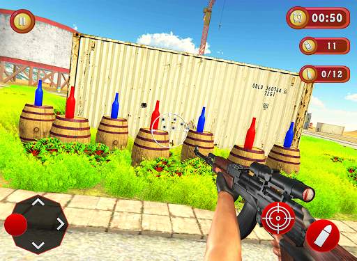 Real Bottle Shoot 3D- Expert Gun Shooting Game screenshot 1