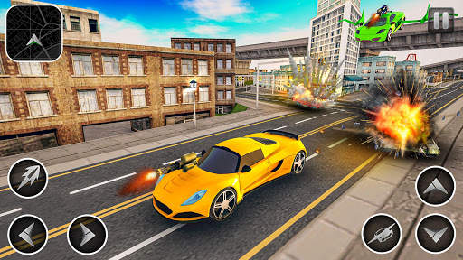 Flying Car Robot Games 3D screenshot 4