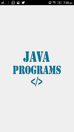 Java Programs App screenshot 1