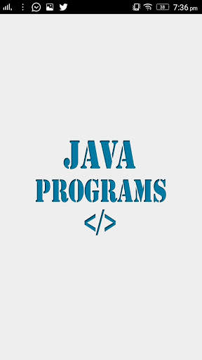 Java Programs App screenshot 1