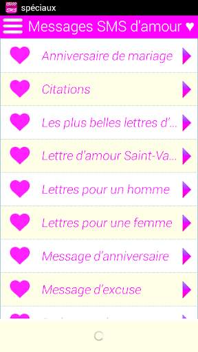 15 000  Messages SMS d'amour screenshot 1