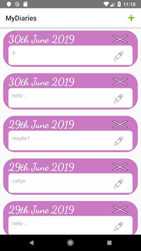 My Diary screenshot 2