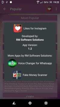 Likes for Instagram screenshot 5
