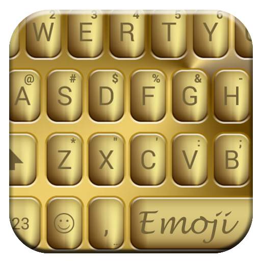 Solid Gold Emoji Keyboard 100