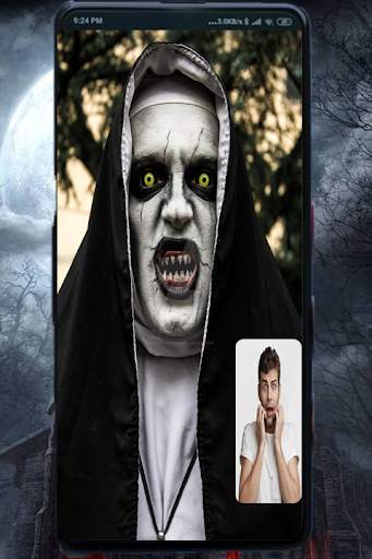 Scary Nun Fake Video Call-Nun game Simulation screenshot 5