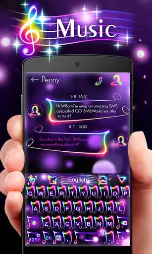 Music GO Keyboard Theme screenshot 4