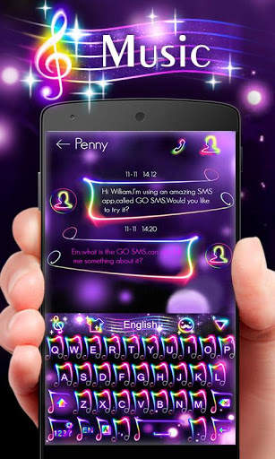 Music GO Keyboard Theme screenshot 4