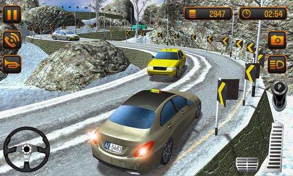 Taxi Simulator - Hill Climbing Taxi Driving Game screenshot 2