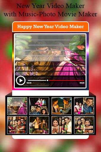 New Year Video Maker with Music-Photo Movie Maker screenshot 2