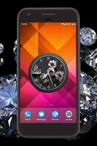Diamond Clock Live Wallpaper screenshot 2