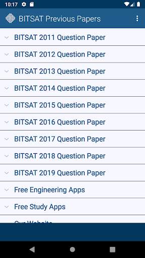 BITSAT Exam Previous Papers Free screenshot 1