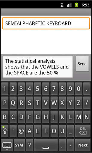 Fast Semi Alphabetical Keyboard to type faster now screenshot 1
