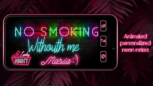 Neon Lights - Text Photo Editor 1 تصوير الشاشة