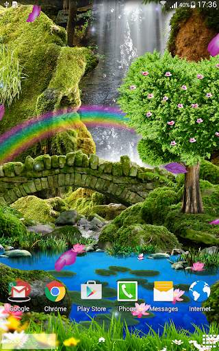 Waterfall Romantic Wallpaper screenshot 4