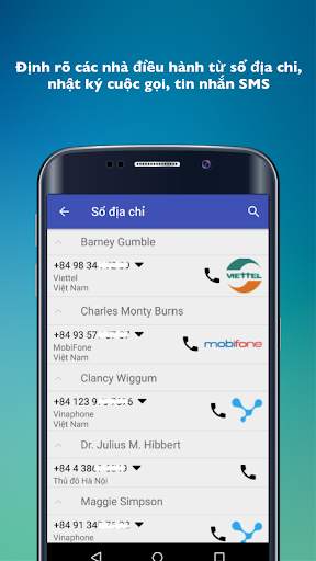 Các nhà khai thác di động screenshot 2
