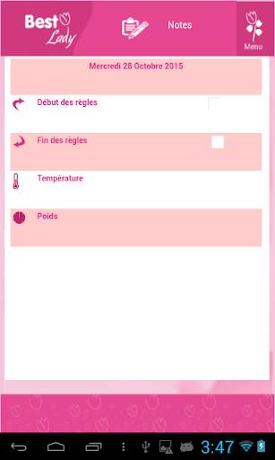 Calendrier Bestlady screenshot 3