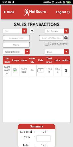 NetScore Mobile POS for NetSuite 4 تصوير الشاشة
