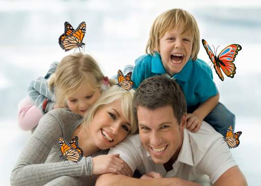 Butterfly Photo Sticker 2 تصوير الشاشة