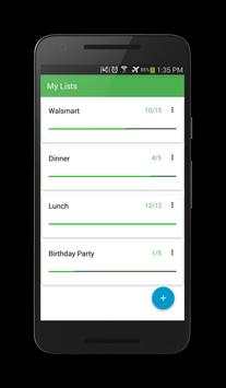 Listory Simple Shopping List screenshot 1