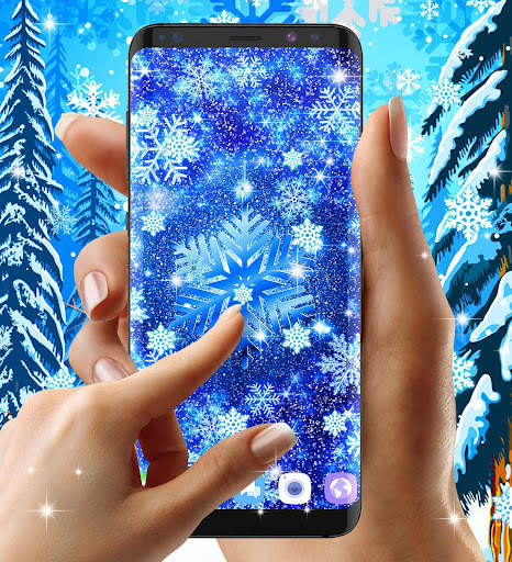 Snow winter live wallpaper screenshot 2