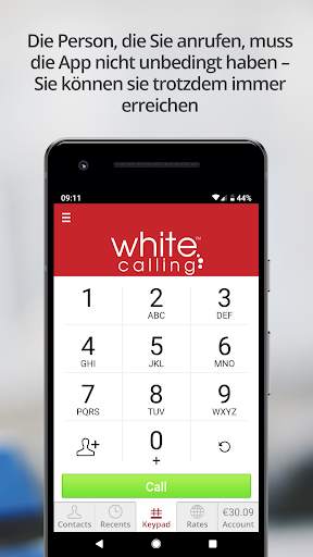 White Calling - Telefon-App und Telefonkarte screenshot 4