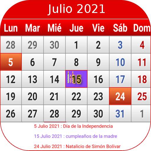 Venezuela Calendario 2021 1.17