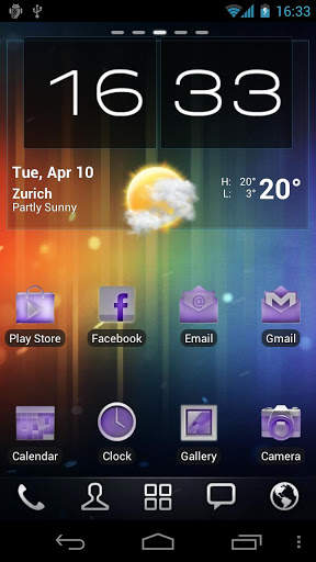 Neon Purple Icons Pack -ADW GO screenshot 1