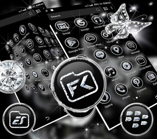 Glassy Butterfly Launcher Theme скриншот 4