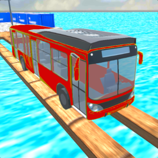 Bus driving simulator. Bus impossible stunts game icon