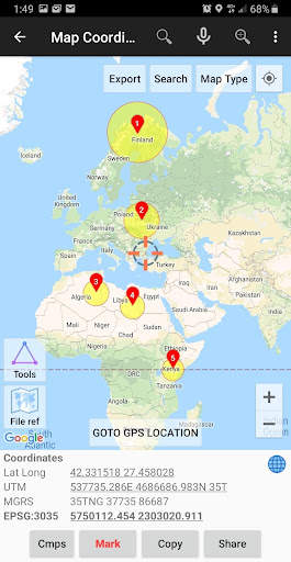 UTM Geo Map screenshot 2