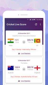 Live Cricket Score - IPL 2018 Schedule screenshot 1
