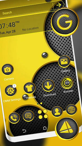 Yellow Speakers Launcher Theme screenshot 2
