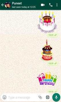 WAStickerApps - Birthday Stickers 4 تصوير الشاشة