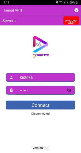 Jannat vpn screenshot 1