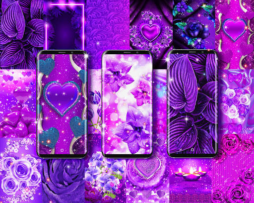 Purple live wallpaper screenshot 2