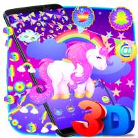 Shiny Unicorn Rainbow Gravity Theme logo