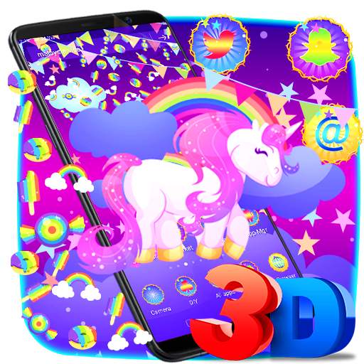 Shiny Unicorn Rainbow Gravity Theme 1.1.3