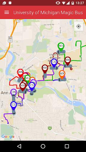 DoubleMap Bus Tracker screenshot 1