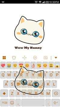 Funny Kitty Eva Emoji Keyboard screenshot 5