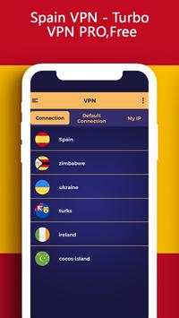Spain VPN - Turbo VPN PRO,Free screenshot 1